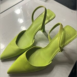 Green heels from H&M size 37